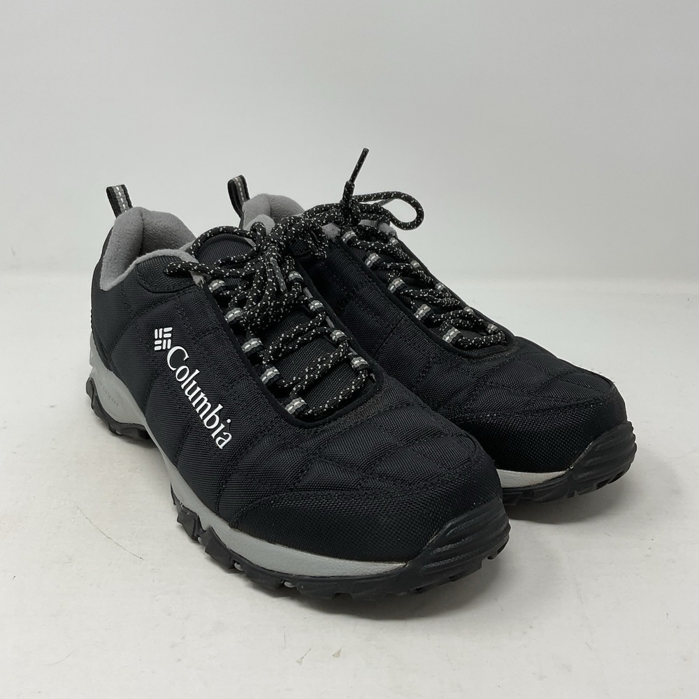 Columbia‎ Firecamp Fleece III Shoes Womens 9.5 Black Hiking Omni Grip Lace Up